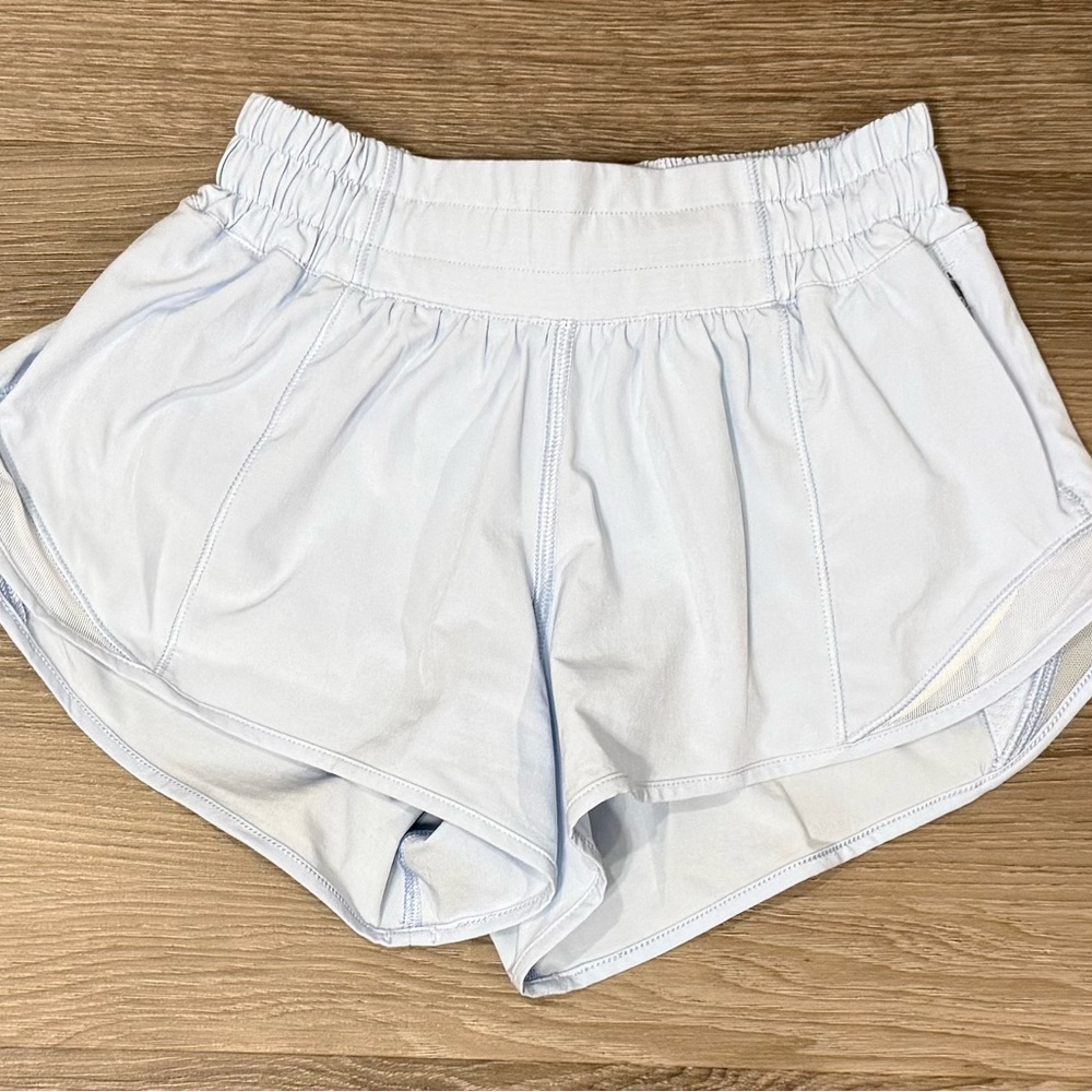 Lululemon Women's Hotty Hot Shorts in Serene Blue, Size 0